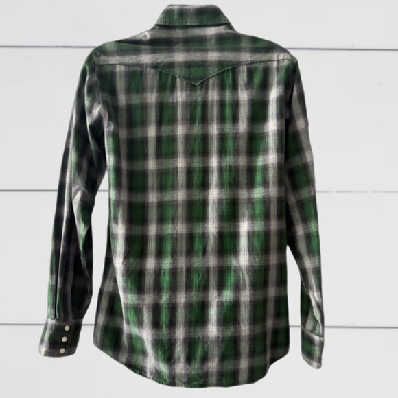 Daniel Cremieux Premium Men’s Green Plaid Long Sleeve Western Shirt — Size M - Picture 5 of 13